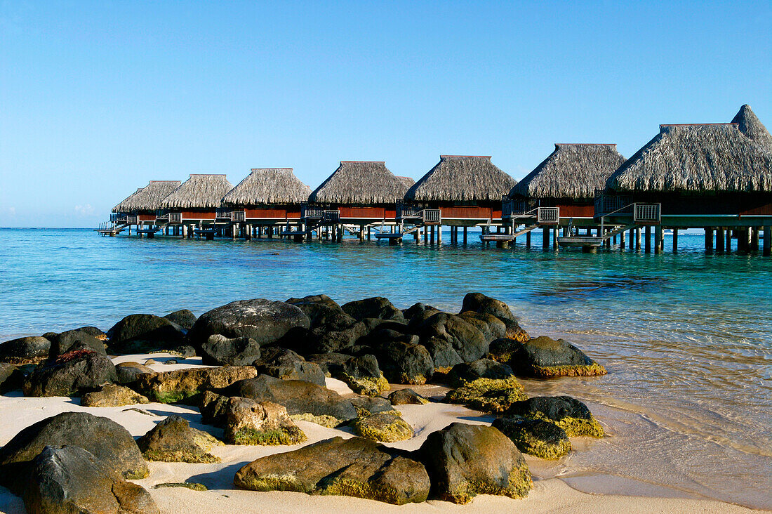 French Polynesia, houses on stilts