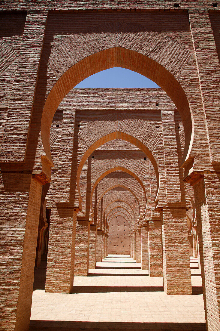 Africa, Maghreb, North africa,Morocco, wadi Nfiss valley, road of the Tizi N Test mountain pass, Tin-Mel mosque (12th century)