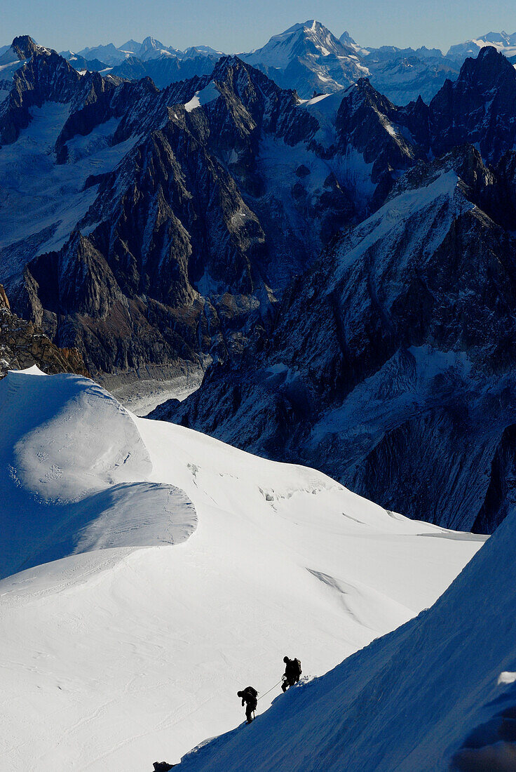 France, Alps, Haute Savoie, Chamonix district, view from Aiguille du Midi