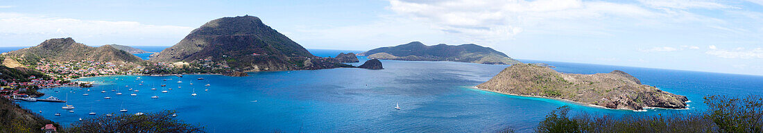 West Indies, Guadeloupe, Saintes archipelago, general view