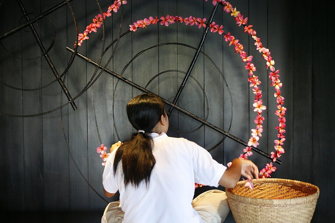 Indonésie, Flower decoration at the Bulgari resort