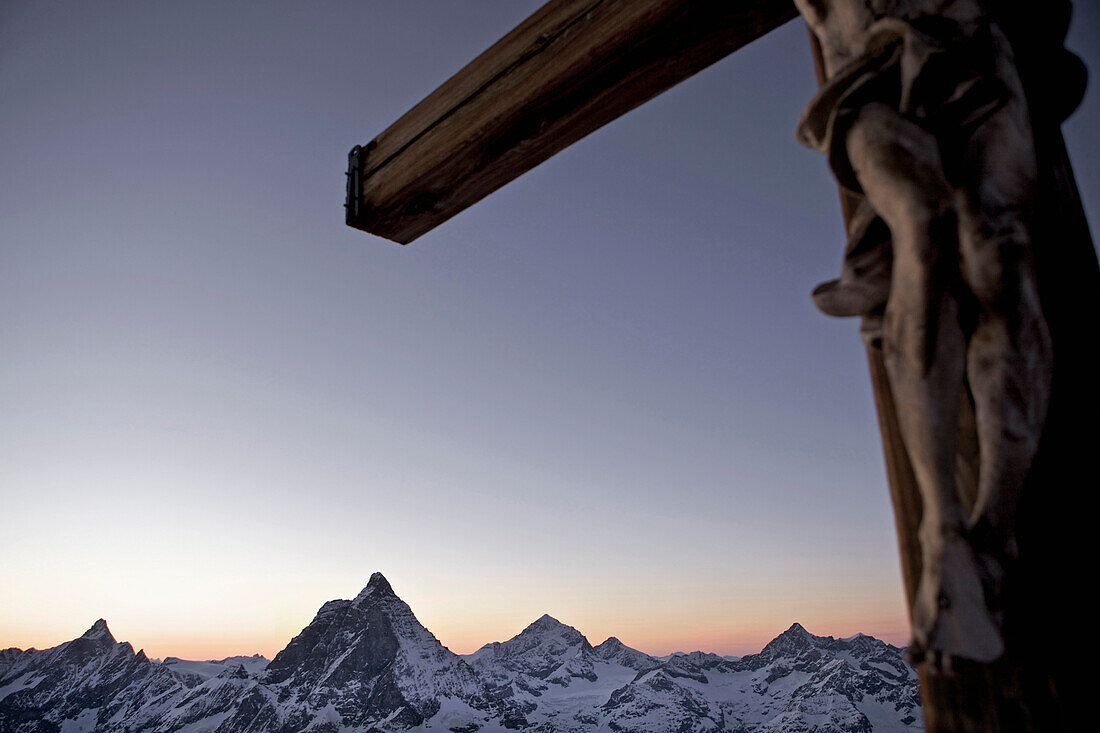 Summit cross, Matterhorn, Valais, Switzerland