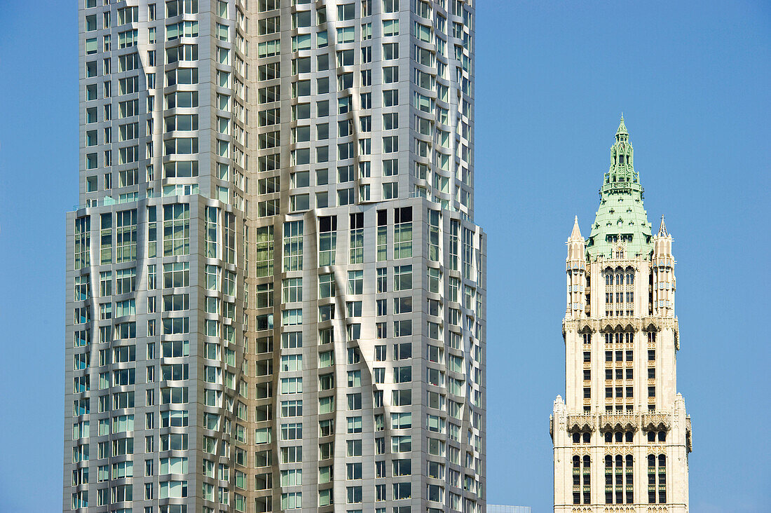 Beekman Tower und Woolwoth Building, Manhattan, New York, USA
