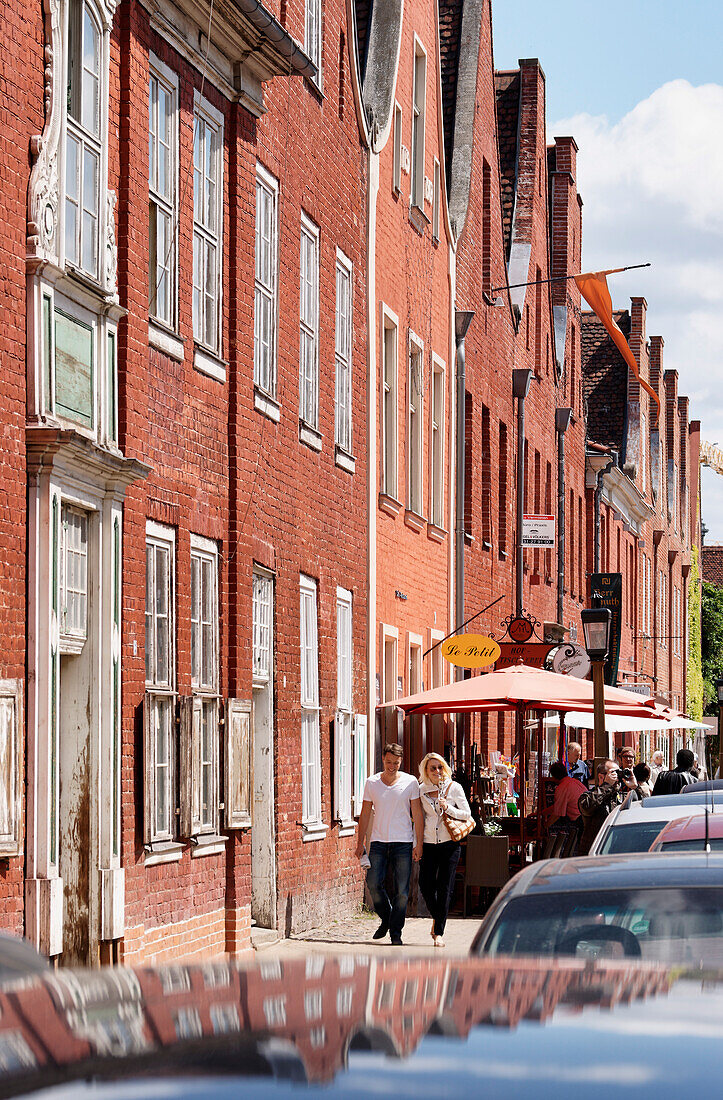 Street scene in Potsdam, Mittelstraße, Dutch Quarter, Potsdam, Land Brandenburg, Germany