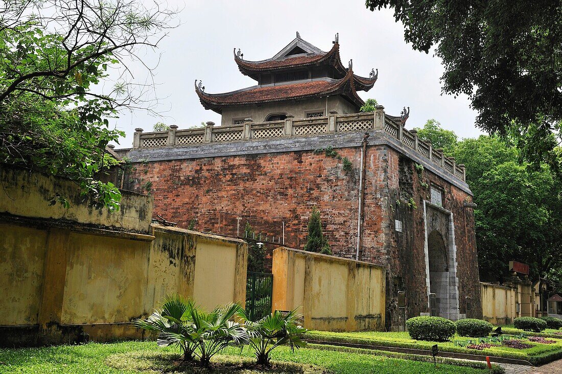 Northern gate of the ancient military citadel, Hanoi, Northern Vietnam, southeast asia
