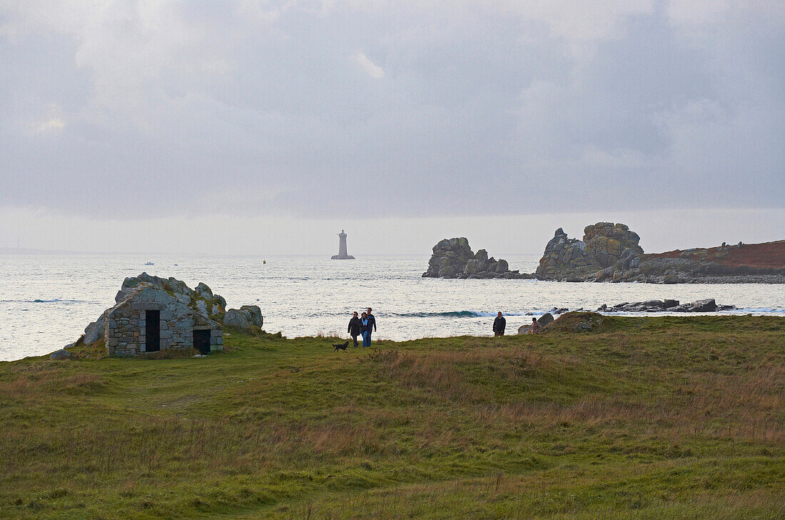 Coast near Argenton, Finistere, Bretagne, France, Europe