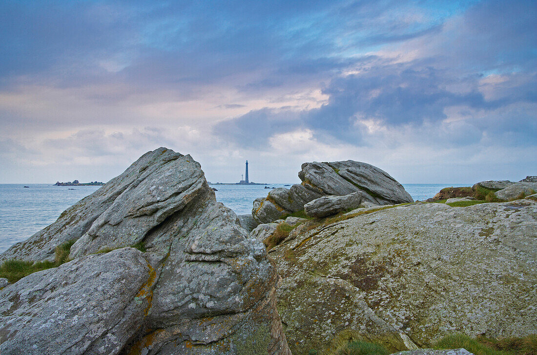 Le Phare de L'Ile Vierge, Finistère, Bretagne, Frankreich, Europa