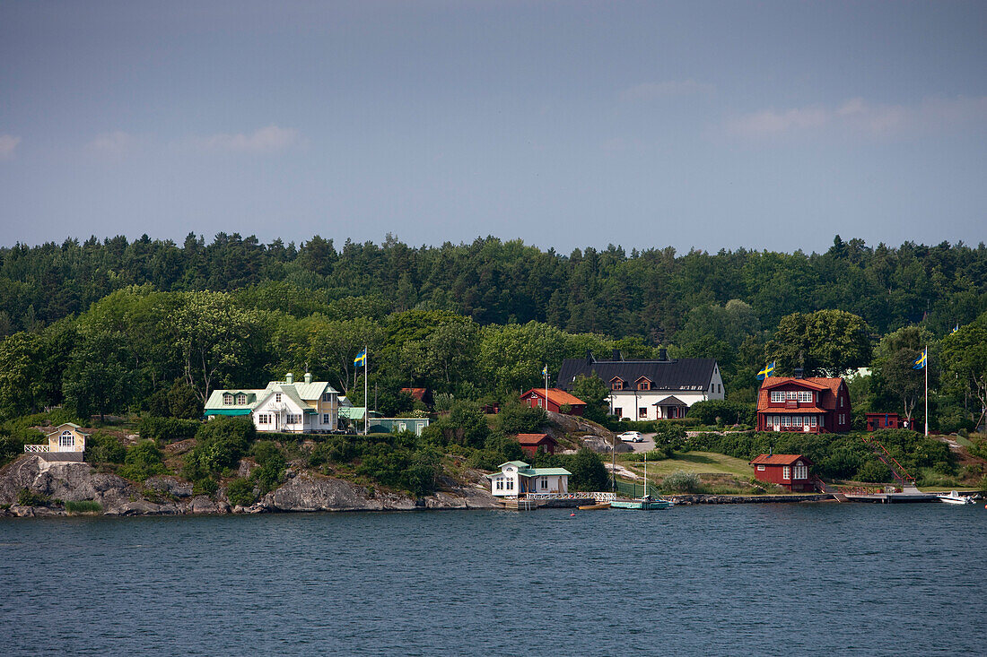 Houses in the Stockholm archipelago, near Stockholm, Stockholm, Sweden