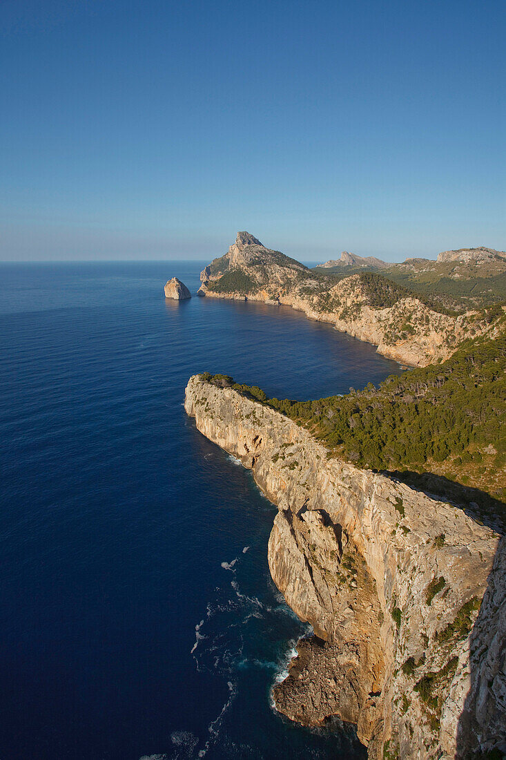 Aussichtspunkt, Mirador d es Colomer, Mirador de Mal Pas, Cap de Formentor, Kap Formentor, Mallorca, Balearen, Spanien, Europa