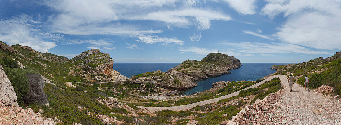 Coast area under clouded sky, Punta de Anciola, Cabrera island, Balearic Islands, Spain, Europe