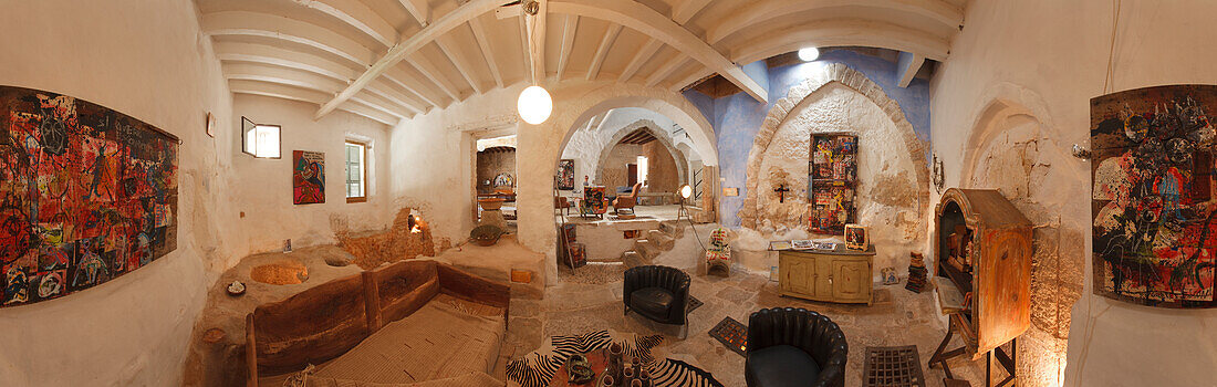 Can Monroig, gallery of the artist Marie-Noelle Ginard at Centre of Art, Inca, Mallorca, Balearic Islands, Spain, Europe