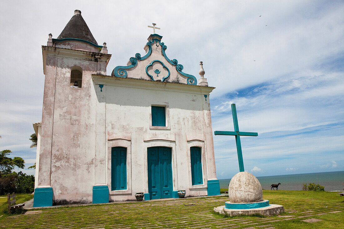 Igreja de N.S. da Conceição, Kapelle in Santa Cruz Cabrália, Bundesstaat Bahia, Brasilien, Südamerika, Amerika