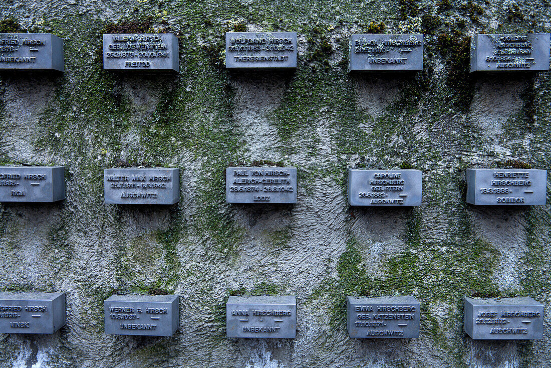 Jüdischer Friedhof Battonnstraße, Ältester jüdischer Friedhof in Frankfurt und zweitältester jüdischer Friedhof in Deutschland, Frankfurt am Main, Hessen, Deutschland, Europa