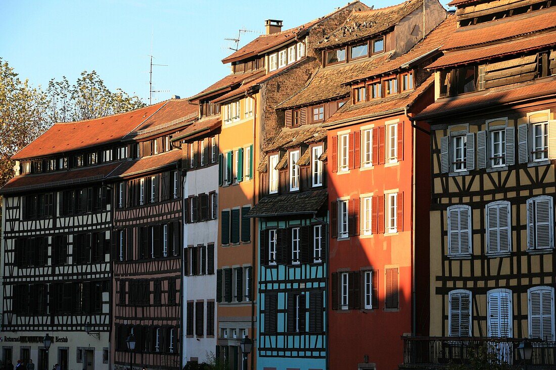 France, Bas-Rhin, Strasbourg, Petite France neighborhood in Strasbourg