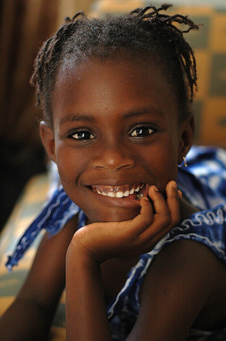 Sénégal, Dakar, Smiling girl