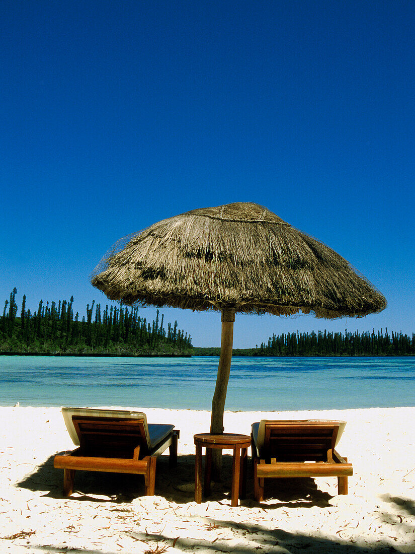New Caledonia, Pines island, Oro bay, Meridien hotel beach