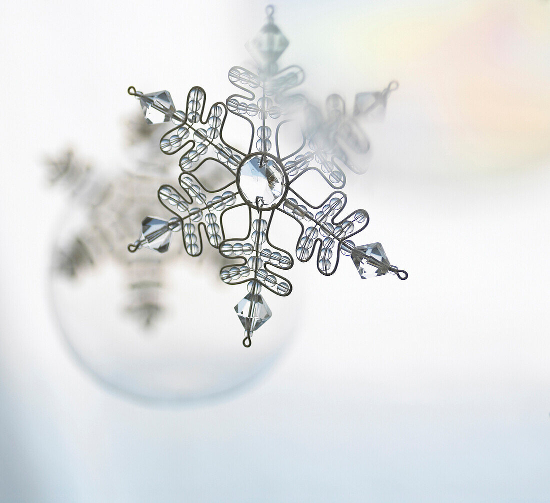 Snowflake Ornament, Close-Up