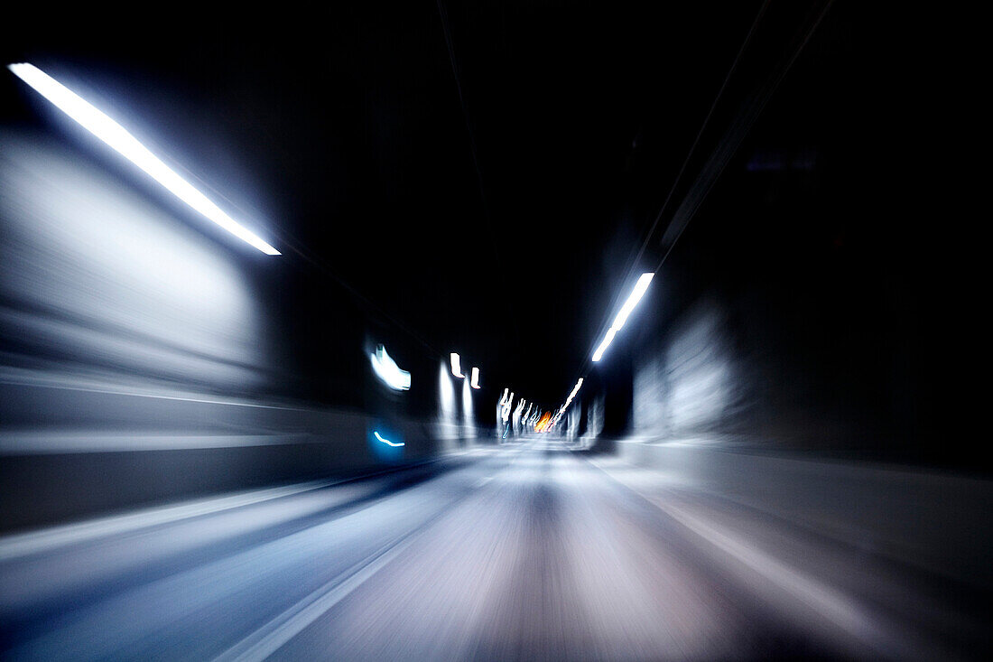 Blurred Tunnel, Stockholm, Sweden