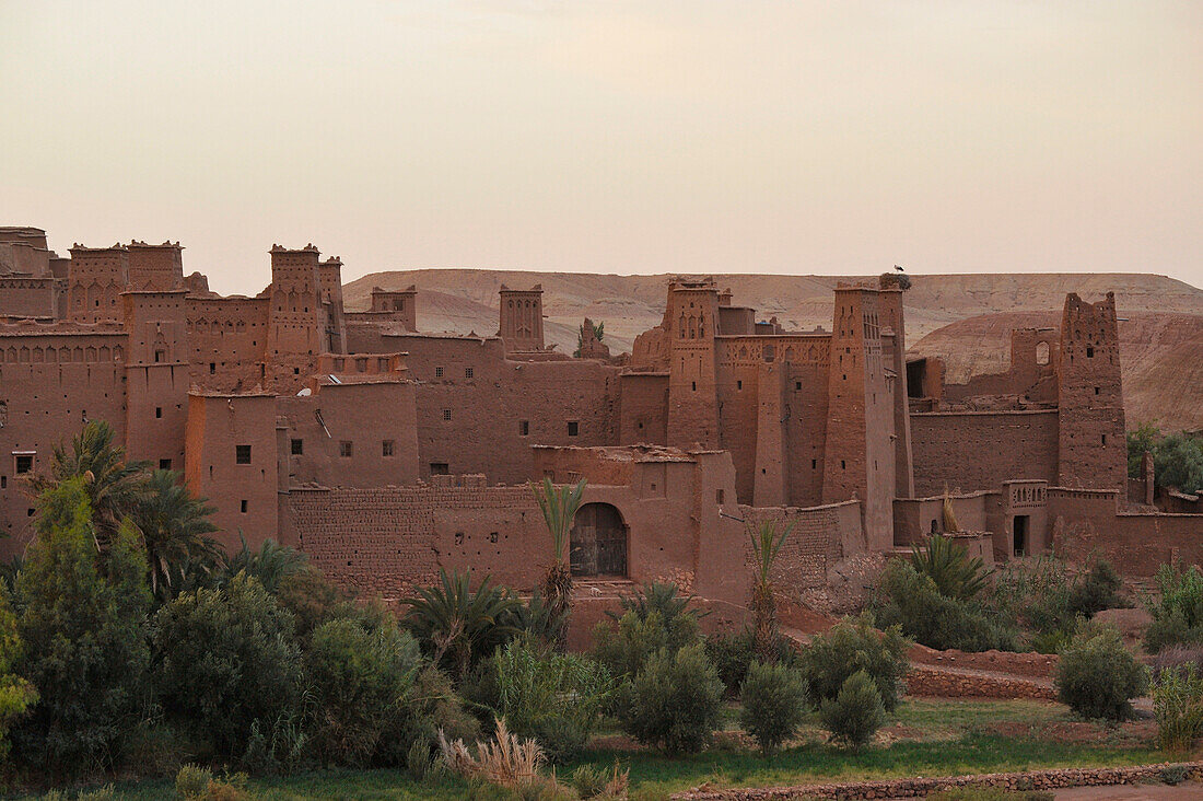 Kasbah in Ait Benhaddou südlich vom Hohen Atlas, Marokko, Afrika