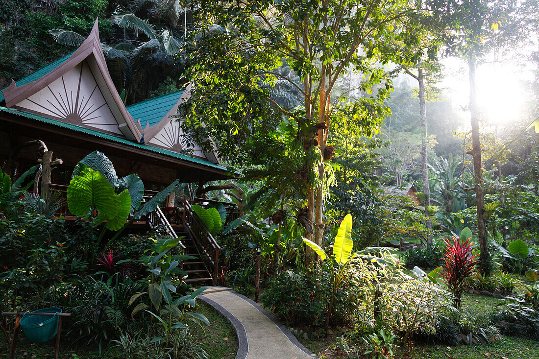 Ferienhäuser im Dschungel, Ferienanlage Aonang Cliff View Resort, Krabi, Thailand, Asien