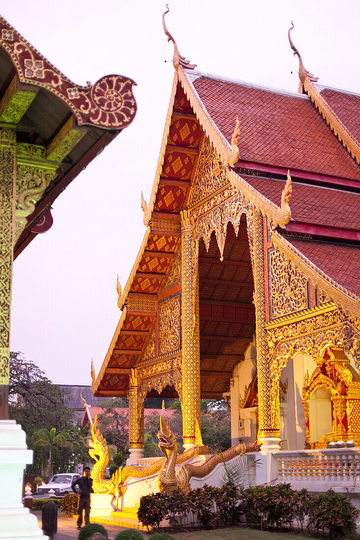 Buddhist temple Wat Phra Sing, Chiang Mai, Thailand, Asia