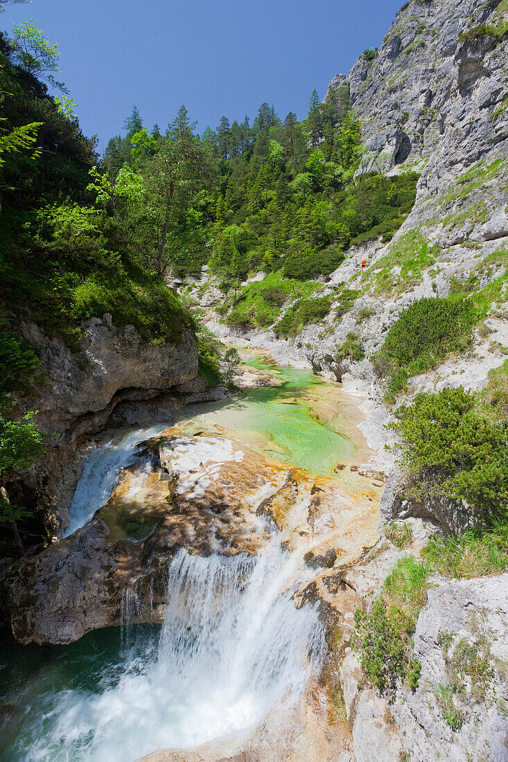 River Otscher flowing through the otscher Gorge, Otscher-Tormauer Nature Park, Lower Austria, Austria