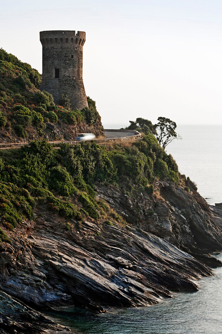 Genuesischer Turm, Marine de Meria, Cap Course, Korsika, Frankreich