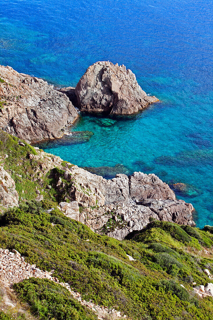 Grotte de Molendinu, Cargese, Korsika, Frankreich