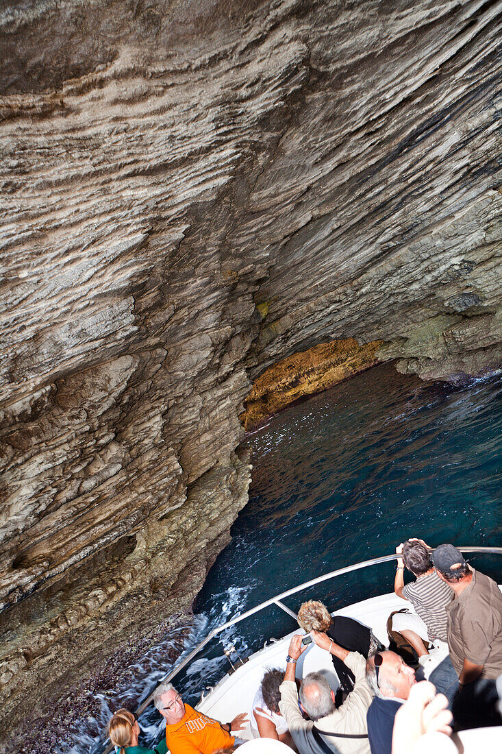 Grotte Sdragonato, Bonifacio, Korsika, Frankreich