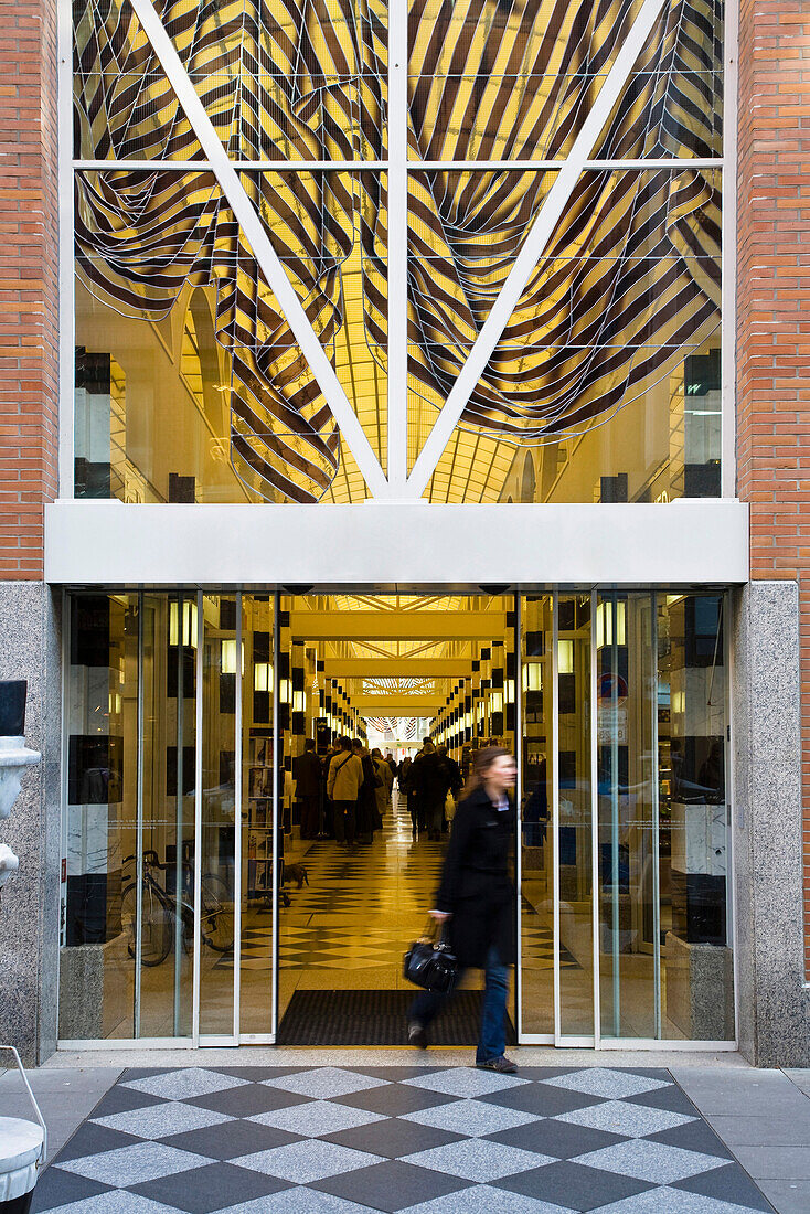 View of shopping centre, Hanse Viertel, Hamburg, Germany, Europe