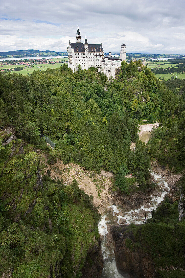 Schloss Neuschwanstein, Schwangau bei Füssen, Allgäu, Bayern, Deutschland