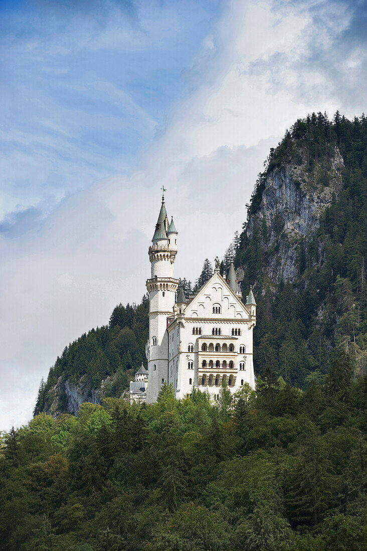 Schloss Neuschwanstein, Schwangau bei Füssen, Allgäu, Bayern, Deutschland