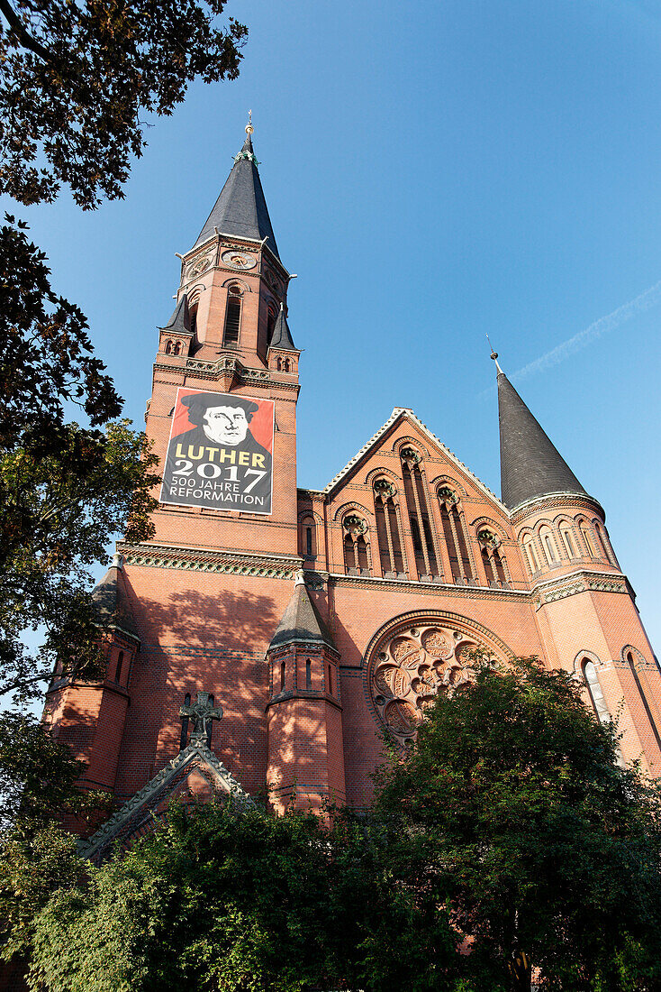 Lutherkirche, Melanchtonplatz, Apolda, Thüringen