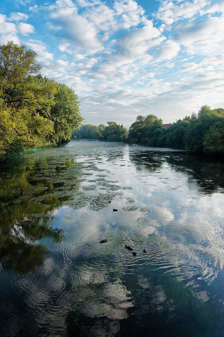 River Saale, Saalfeld, Thuringia, Germany