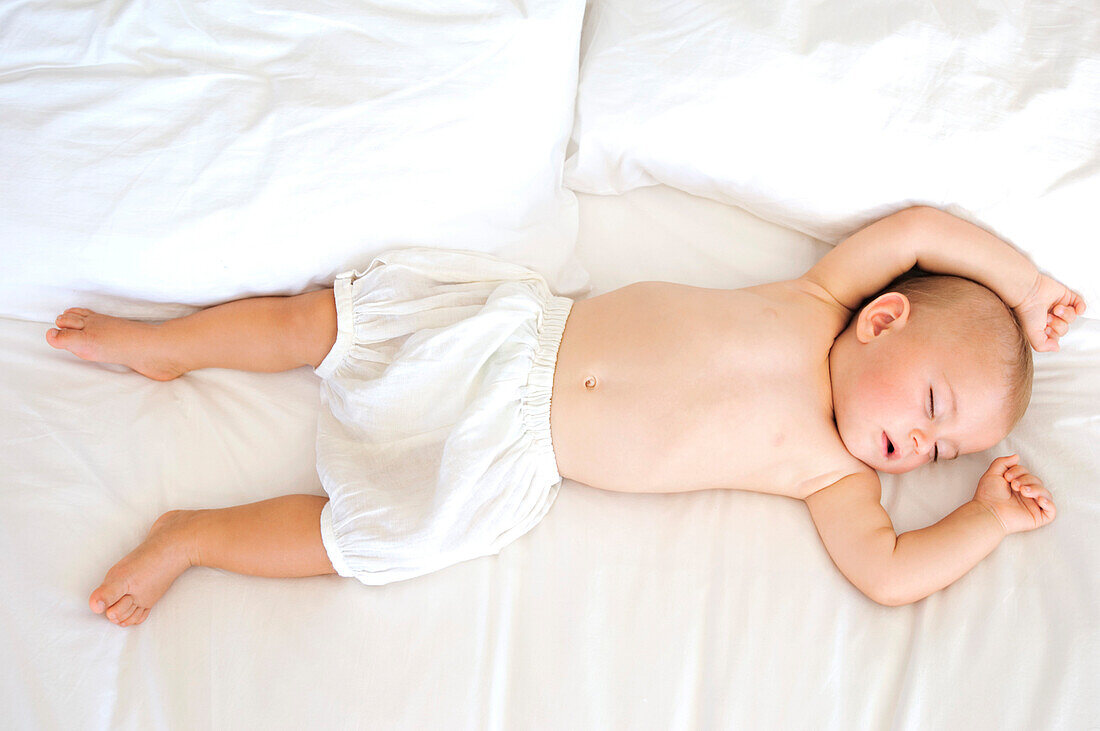 Baby sleeping, indoors