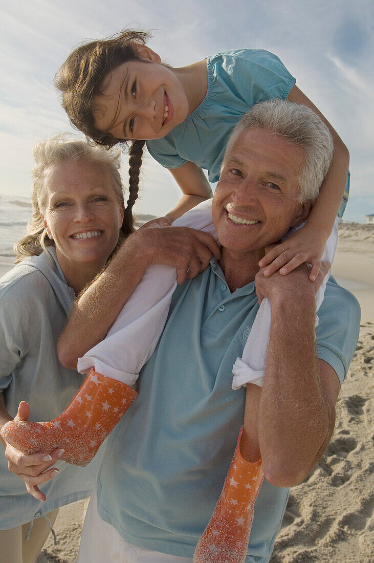 Family on the beach