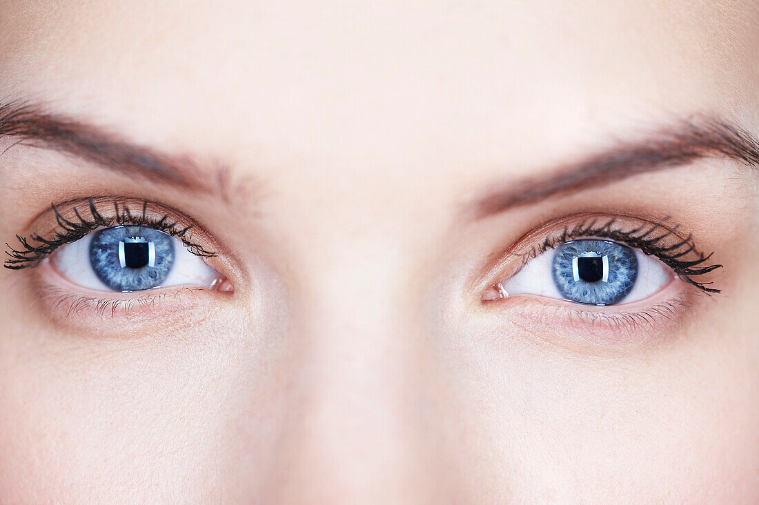Close-up of woman's eyes