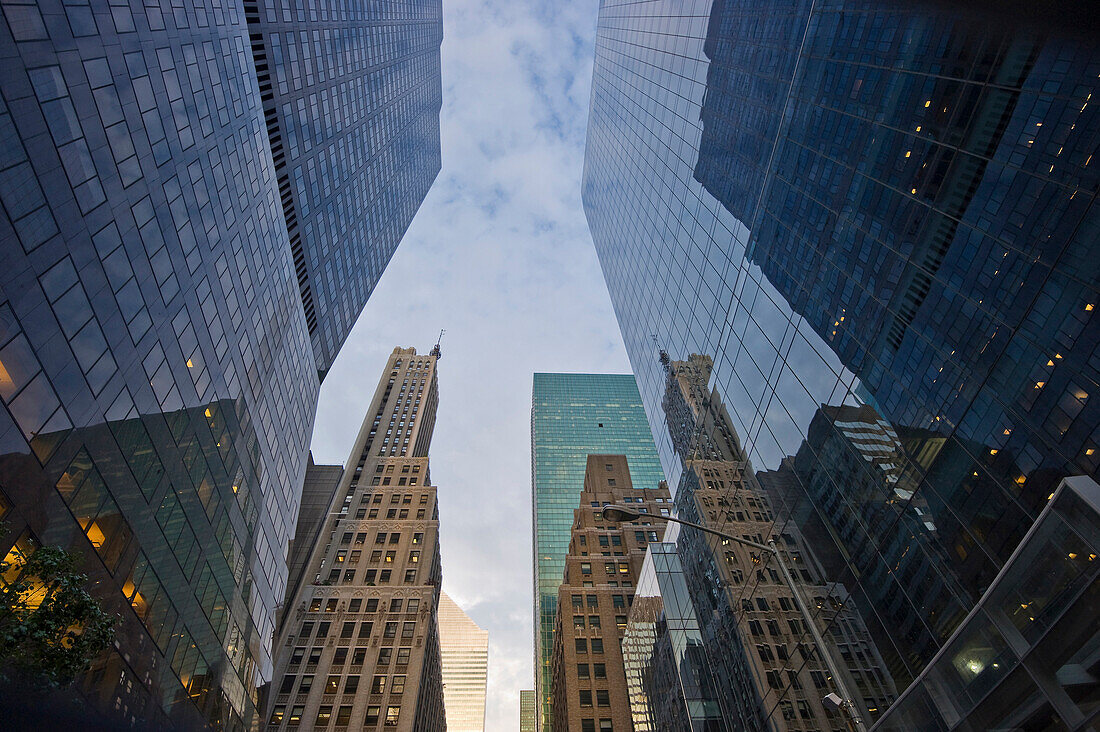 High rise buildings at Park Avenue, Manhattan, New York, USA, America