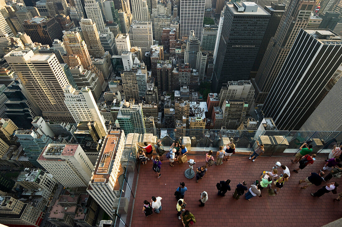 Aussicht vom Rockefeller Center, Manhattan, New York City, New York, USA