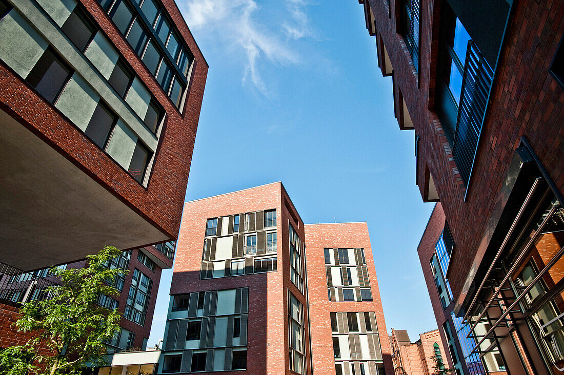 Wohngebäude, Hafencity, Hamburg, Deutschland