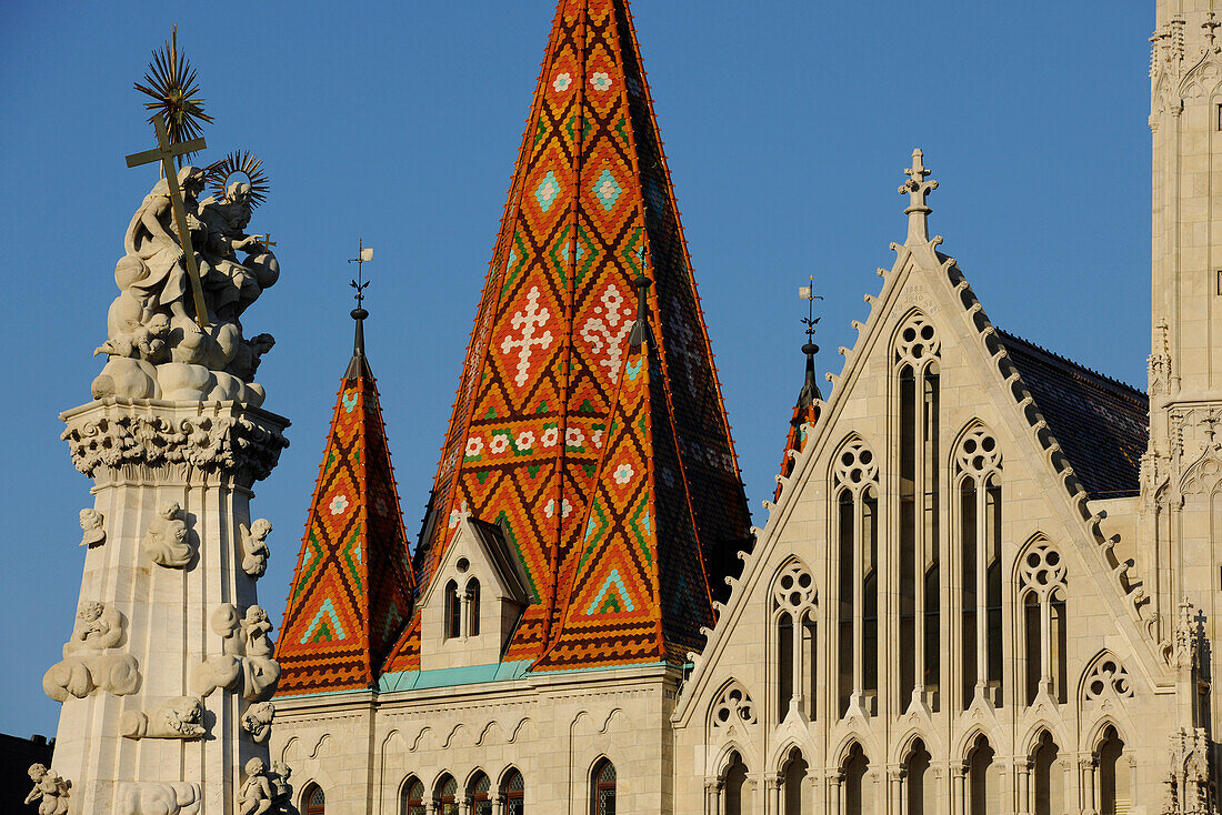 Matthias Church in the sunlight, Budapest, Hungary, Europe