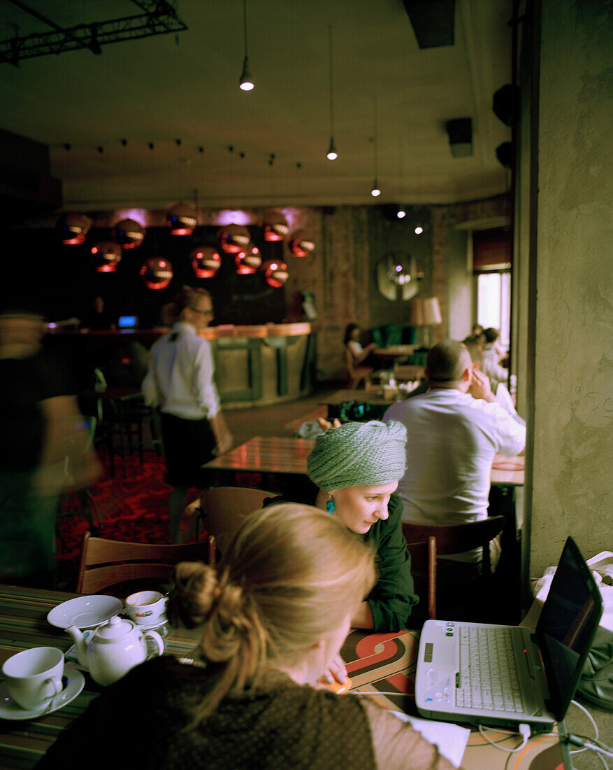 Bar, Cafe, Club and Restaurant Solyanka, old manor house, Solyanka Uliza, Moscow, Russia, Europe