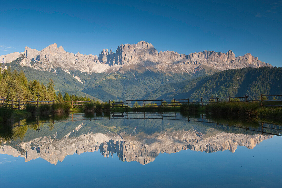 Wuhn Weiher, Tierser Valley,  Eisack Valley, Alto Adige, South Tyrol, Italy