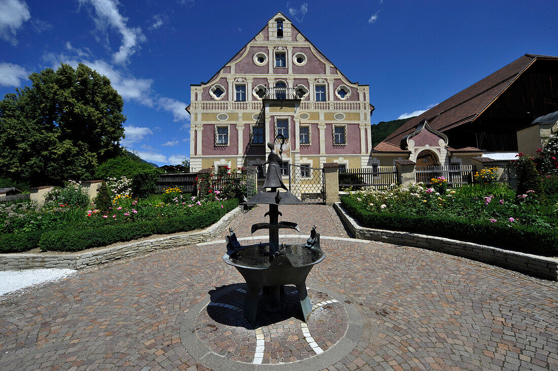 Museum of folk culture in the sunlight, Dietenheim, Val Pusteria, South Tyrol, Alto Adige, Italy, Europe