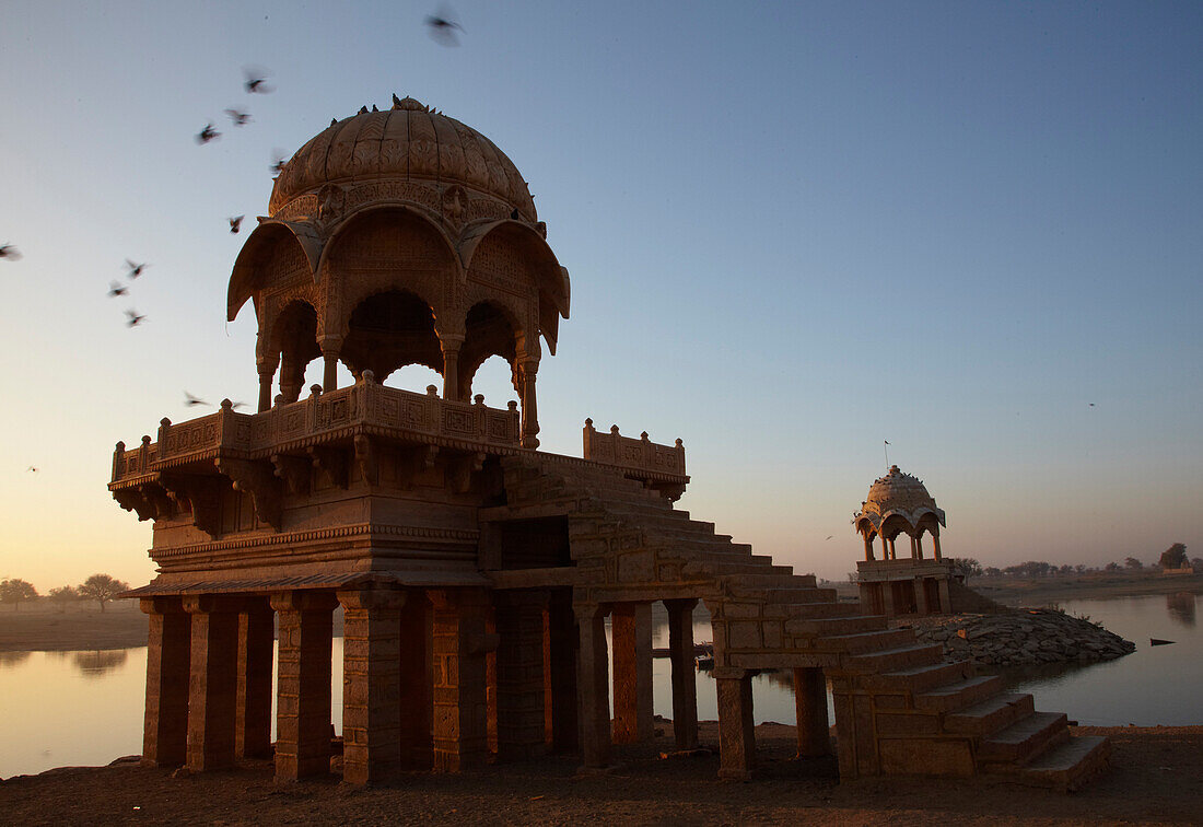 Dawn at Gadisar Lake Jaisalmer, Rajasthan, India