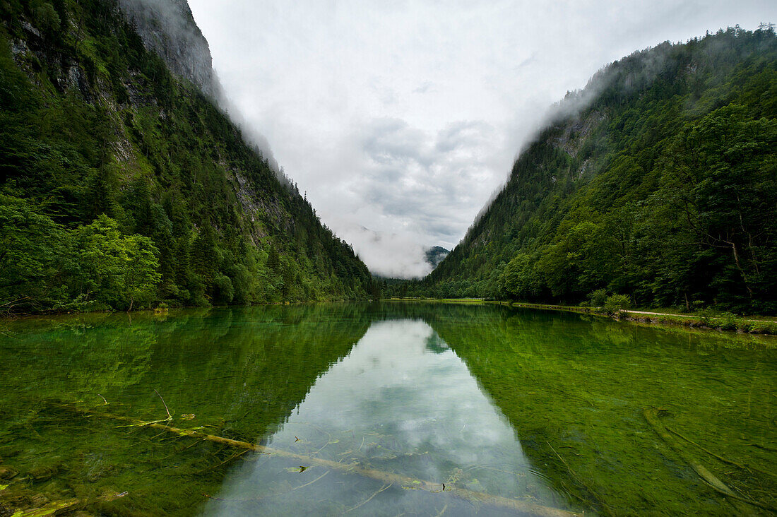 Reflections in Lake Forggensee, Bavaria, Germany