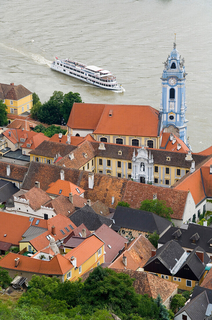 Stiftskirche and Danube River, Durnstein, Wachau, Austria