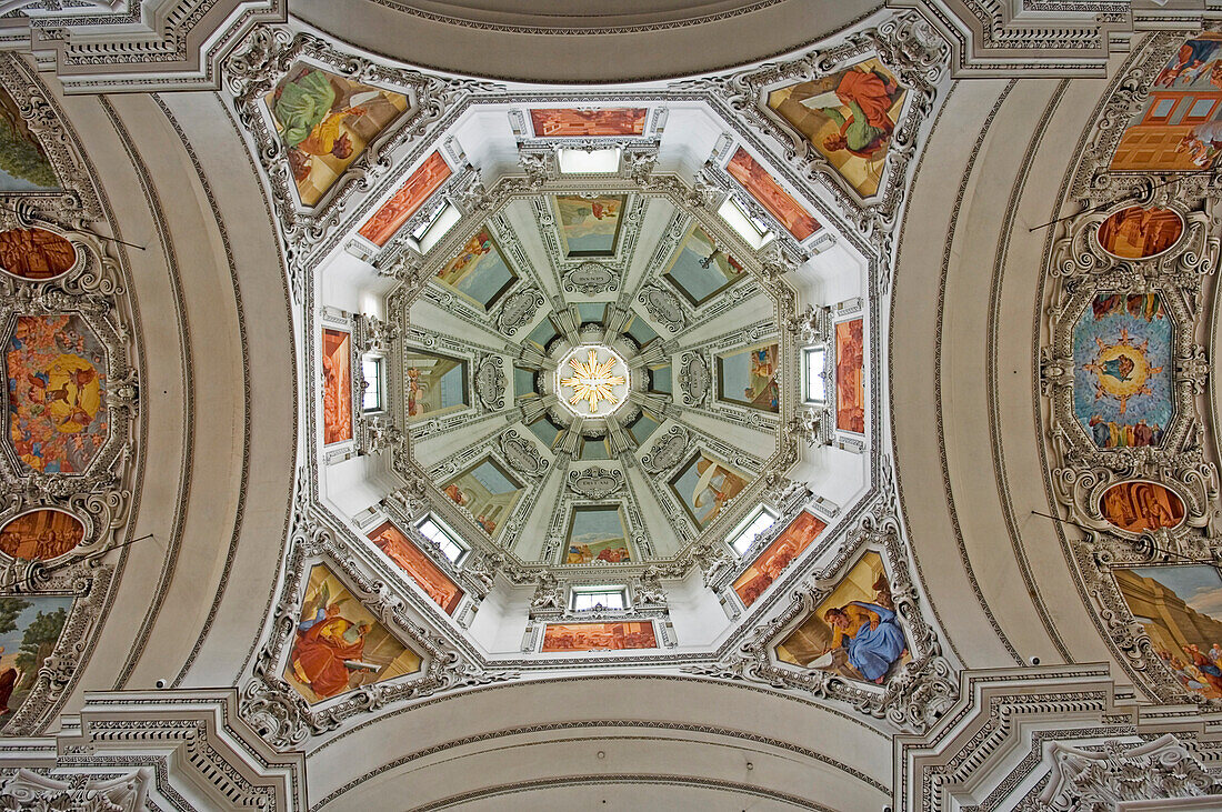 Cathedral dome interior, Close Up, Salzburg, Austria