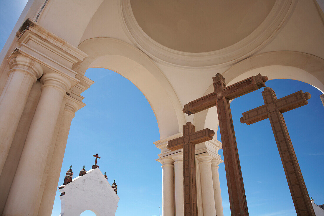 Crucifix at Basilica of Our Lady of Copacabana, Bolivia