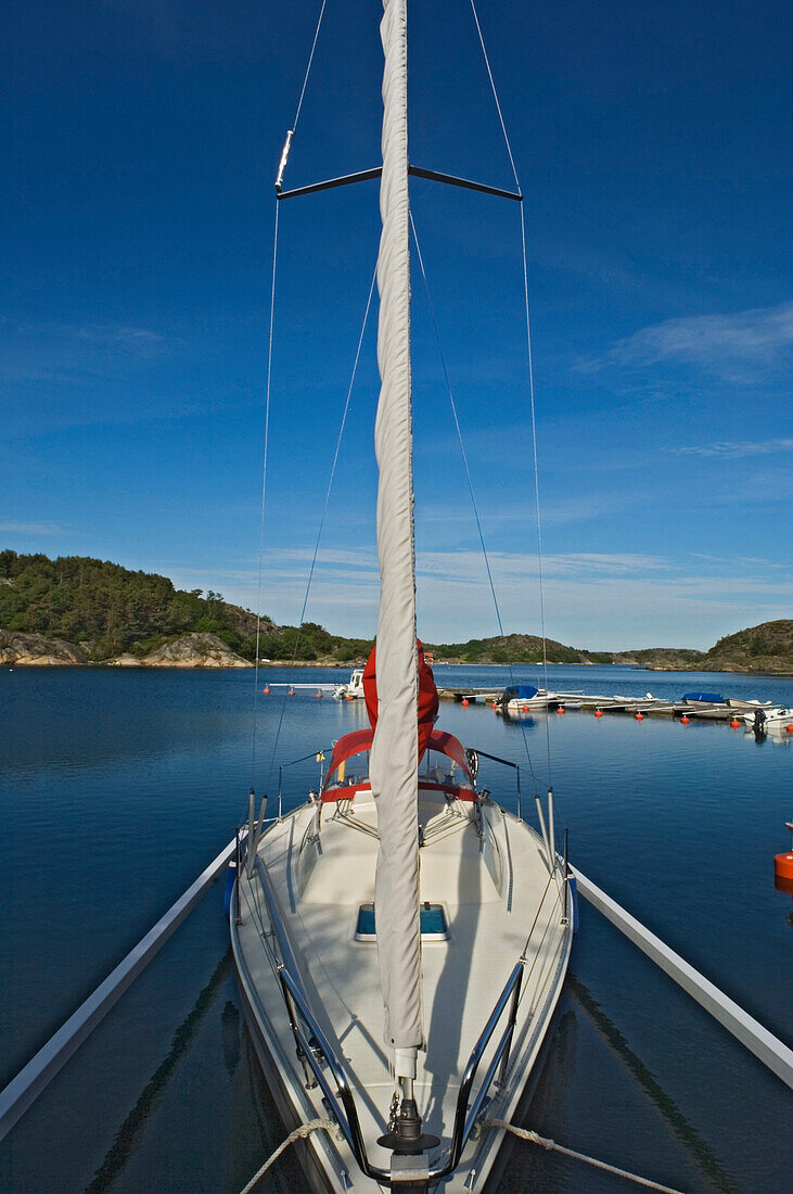 Small Marina at Flaton Island, Bohuslan archipelago, Sweden